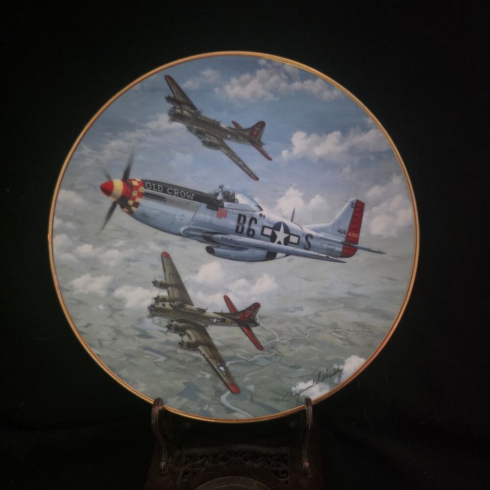 Hamilton Collection - Great Planes Of WWII " Old Crow " Plate Numbered 8 inch